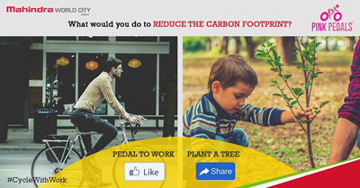 Mah_WorldCity's tweet photo. Carbon footprint is the amount of CO2 released in the atmosphere as a result of activities of a particular individual or organization
What will you do to reduce it
Will you choose to pedal at work? Or will you plant a tree?
#CycleWithWork #PinkPedals #SustainableUrbanisation https://t.co/NC9x5to7iQ