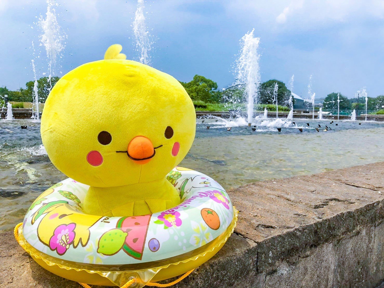 たぬきさん♡ヒヨコ浮き輪 たぬきさん♡ヒヨコ浮き輪