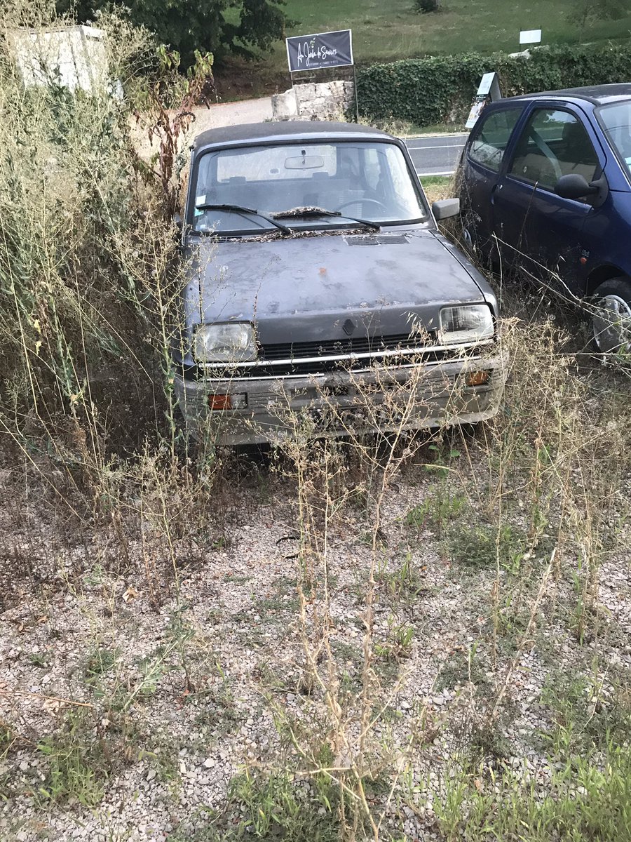 When in France...
Amazing the cars just parked by the roadside.