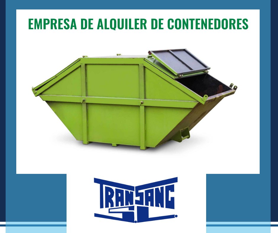 transancSL's tweet photo. Ponte en contacto con nosotros y te ofreceremos soluciones a la medida de tus necesidades. En TRANSANC disponemos de:

✅ Contenedores de 9 m3 de capacidad
✅ Contenedores de 6 m3 de capacidad
✅ Contenedores de 4 m3 de capacidad https://t.co/hSpltJnfEm