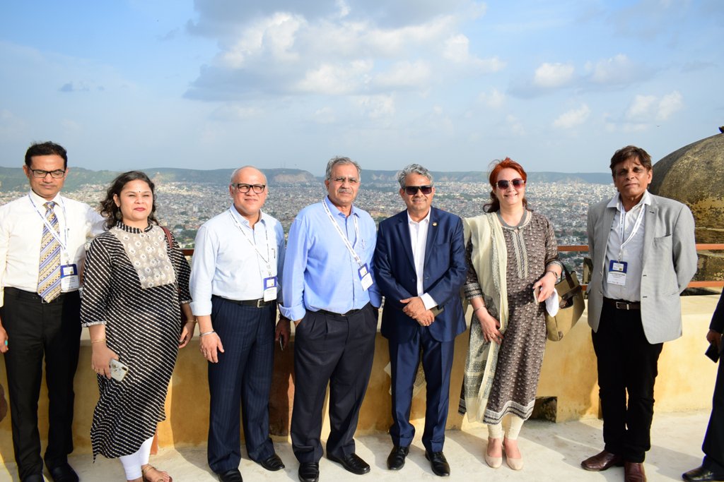 AmityUniJaipur's tweet photo. #AmityUniversityJaipur organized a Study Tour to Nahargarh Fort for the delegates during Amity School Leadership Summit 2019. This was followed by High-Tea at the natural retreat.

#Day1 #ASLS2019 https://t.co/9x4qEZ9heX