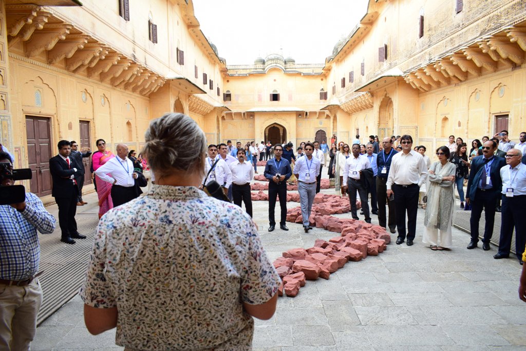 AmityUniJaipur's tweet photo. #AmityUniversityJaipur organized a Study Tour to Nahargarh Fort for the delegates during Amity School Leadership Summit 2019. This was followed by High-Tea at the natural retreat.

#Day1 #ASLS2019 https://t.co/9x4qEZ9heX