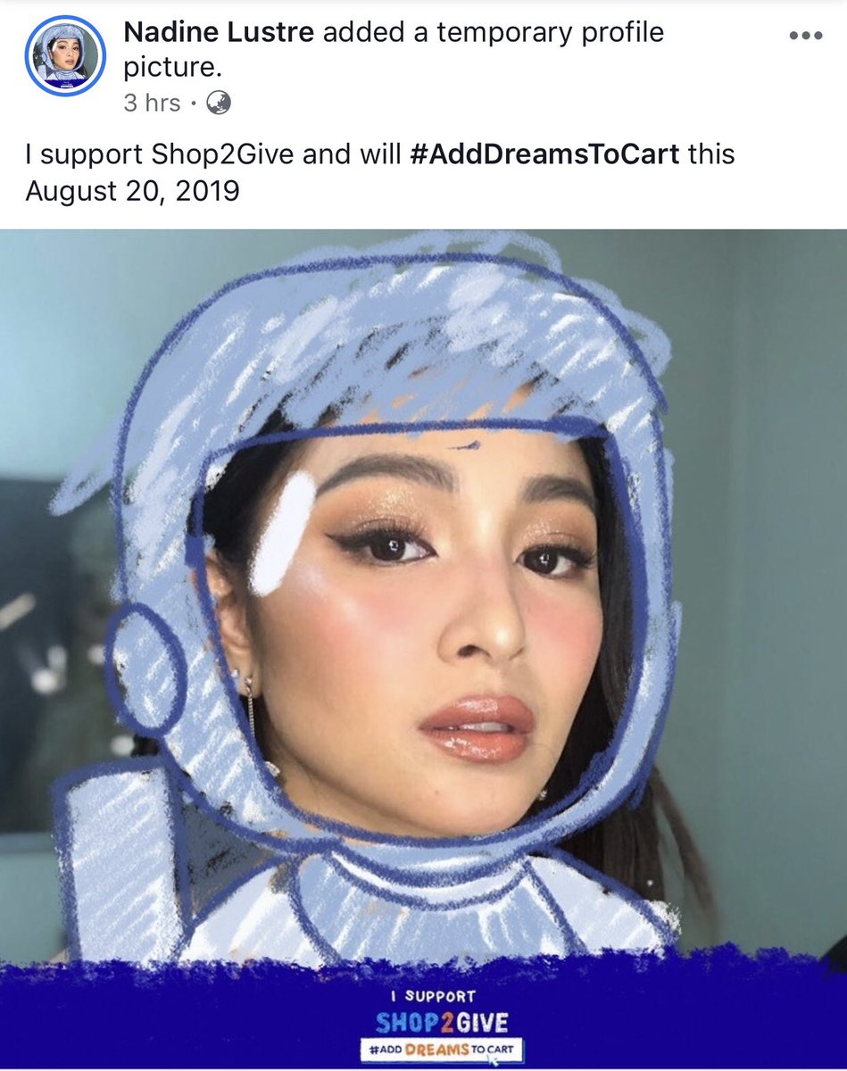 JaDineNATION's tweet photo. #NadineLustre supports Shop2Give and will #AddDreamsToCart today!😍 https://t.co/DW9RqUXGsL