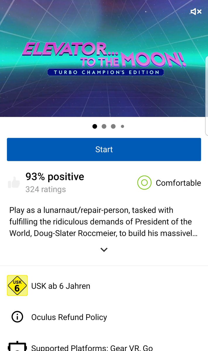 MoonElevatorVR's tweet image. Oooo new store review system. Turns out we are in a positive mood 93% of the time #oculus