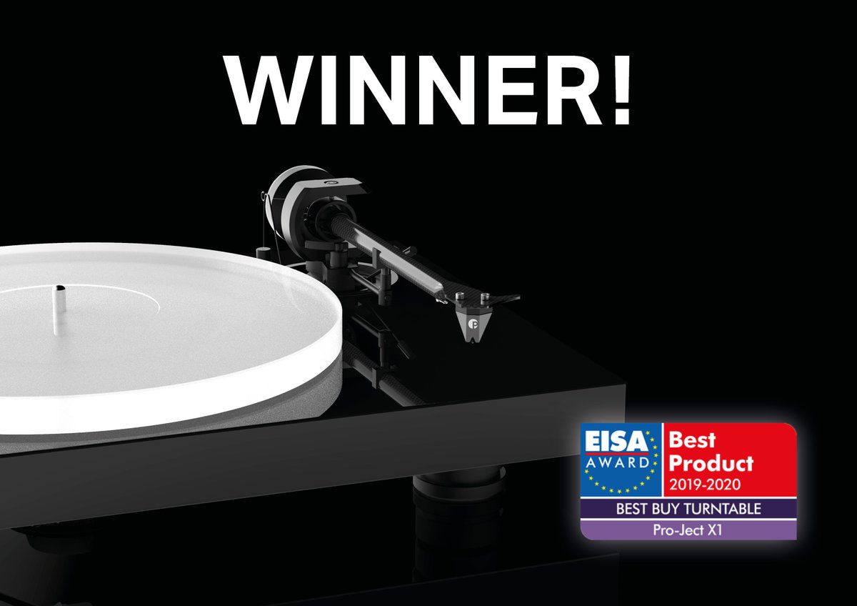ProJectAudioSys's tweet photo. We've won, again! Two times!
This year's EISA AWARD winners are:
X1 in BEST BUY TURNTABLE.
CD Box RS2 T and Pre Box RS2 Digital in BEST DIGITAL SOURCE.
#Eisa #vinyl #digitalsource #turntable #award https://t.co/Ul7auhNTSH