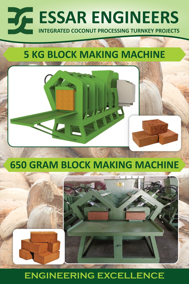 EssarEngineers's tweet photo. #Essarengineers #coimbatore #india #cocopeat #coirpithmachine #virgincoconutoil #extravirgincoconutoil #desiccatedcoconutpowdermachines #coconut https://t.co/S6pZyR8sC4