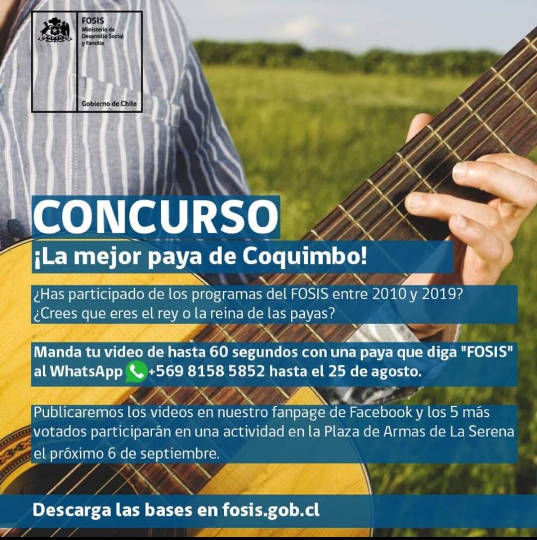 La oficina municipal de Fomento Productivo y <a href="/FOSISCoquimbo/">FOSIS Coquimbo</a> te invitan a postular a entretenidos concursos con sabor a dieciocho de septiembre. ¿Te interesa participar? Todos los detalles aquí ⬇️ #LaHiguera