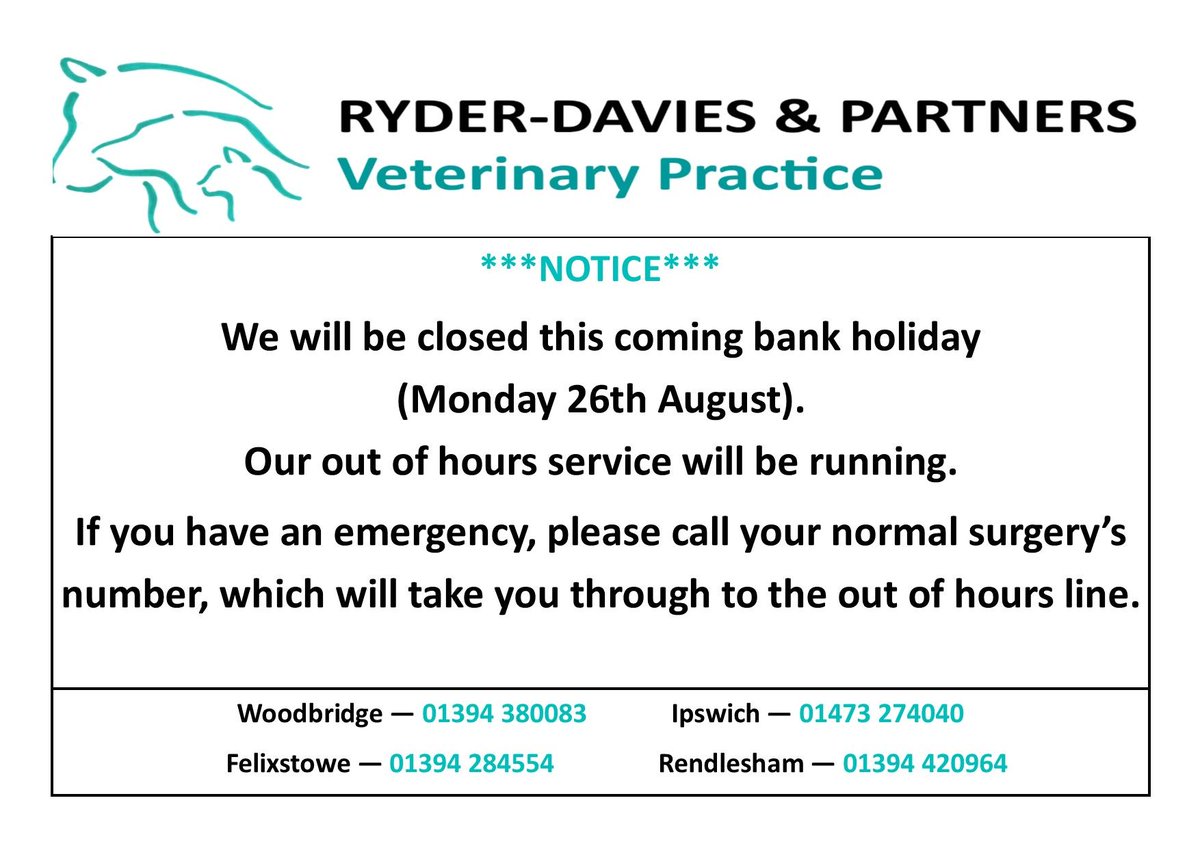 Bank Holiday Details
