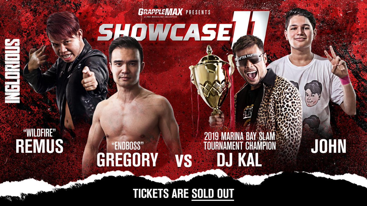 Grapplemax's tweet photo. 🔥 MATCH ANNOUNCEMENT 🔥
The newly formed #Inglorious will be at #SHOWCASE11!
#MarinaBaySlam Champ DJ Kal and John will be looking to get even, after the chaotic conclusion of the previous event.
Tickets are #SoldOut. https://t.co/yhXuhdyFFt