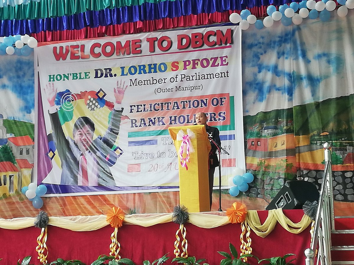 JonahBravo2's tweet photo. Felicitation of Rank Holders at Don Bosco College Maram Manipur.
Chief Guest: Hon'ble Dr.Lorho S Pfose Member of Parliament (Outer Manipur)
Guest of Honour: Shri Somorjit Salam IAS, Deputy Commissioner of Senapati District.

64 Rank Holders of DBCM... Hearty congratulations all.. https://t.co/4p44hNYaXo