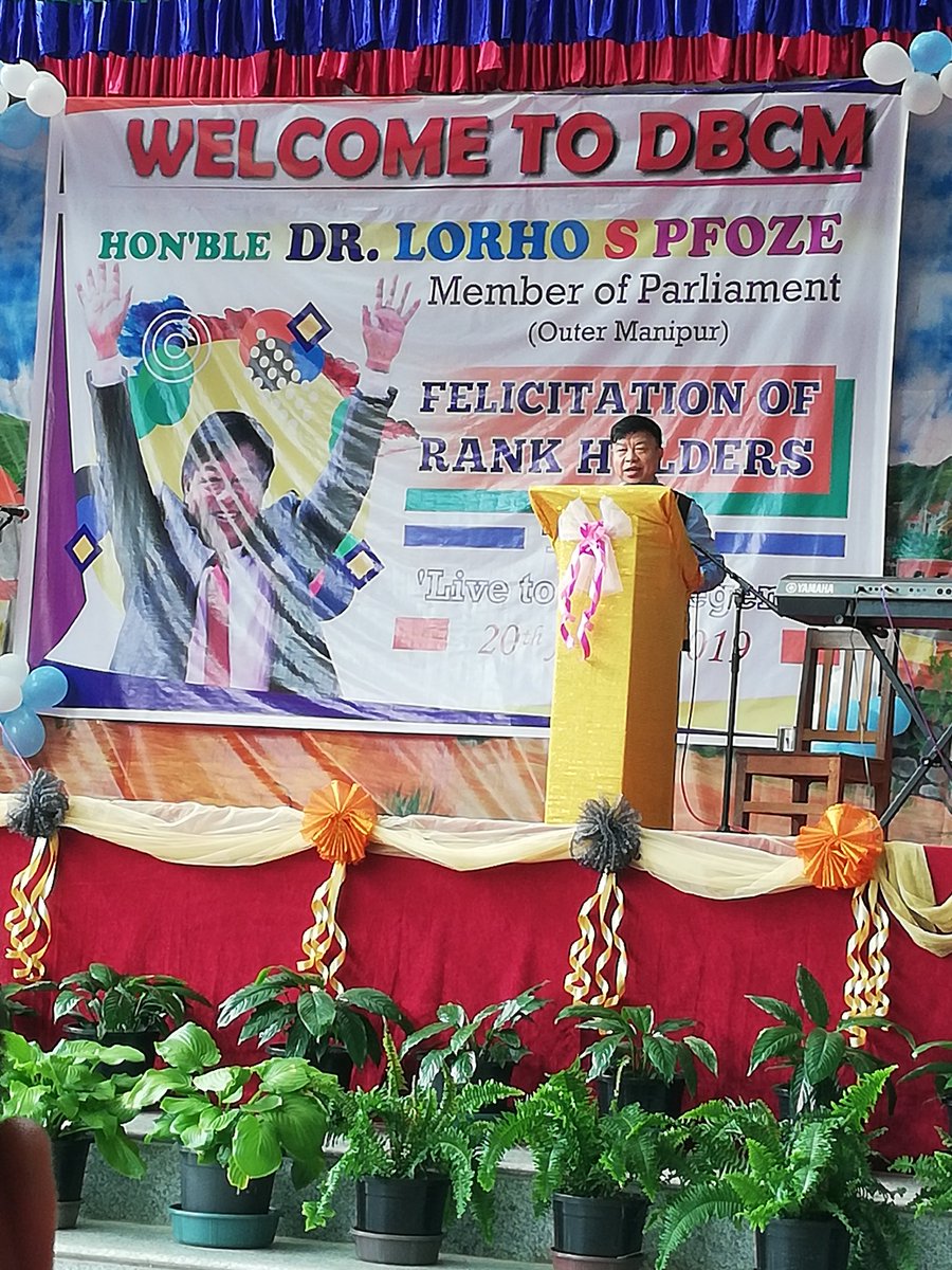 JonahBravo2's tweet photo. Felicitation of Rank Holders at Don Bosco College Maram Manipur.
Chief Guest: Hon'ble Dr.Lorho S Pfose Member of Parliament (Outer Manipur)
Guest of Honour: Shri Somorjit Salam IAS, Deputy Commissioner of Senapati District.

64 Rank Holders of DBCM... Hearty congratulations all.. https://t.co/4p44hNYaXo