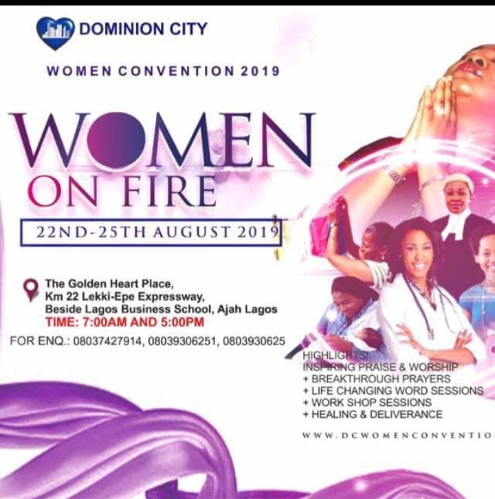 DCmushin's tweet photo. If you are a *woman* , a *lady* , a *sister* and a *girl* , seeing this and you are In 🇳🇬.....*Women_Convention* is where to be this *Weekend* https://t.co/3nrowDSLoD