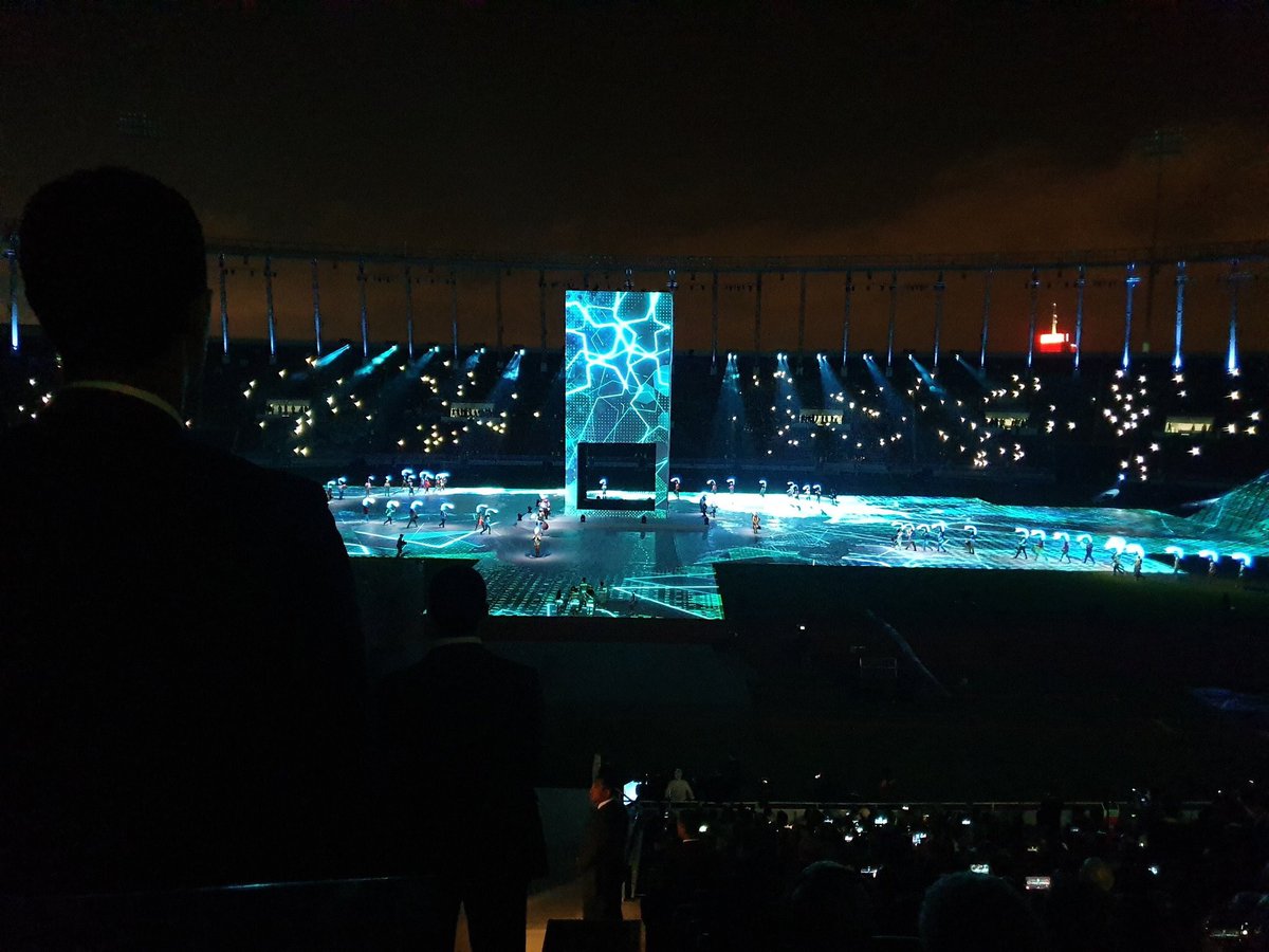 🏅#JeuxAfricains 

Hier soir a eu lieu l’ouverture officielle des jeux à Rabat au Maroc 🇲🇦 

Comme en témoigne les photos, c’était une magnifique cérémonie avec défilé des délégations et spectacles.

📸 <a href="/Walibouz/">Walid BOUZOUBA | وليد بوزوبع</a> @ausocialaffairs 

#JAR2019 #Stadafric #AfricanGames #Rabat2019