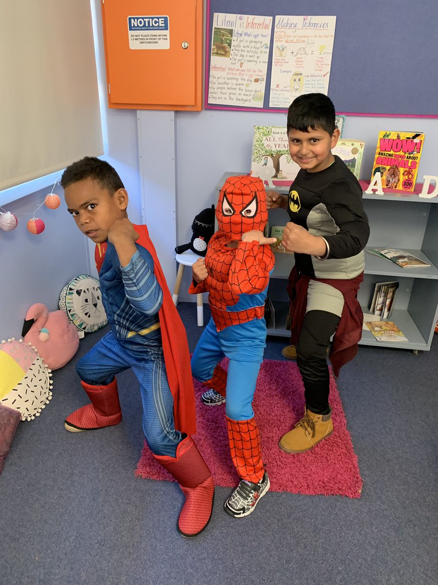 MissGergie's tweet photo. 2Ms superhero’s! #bookweek2019😎💪🏽 https://t.co/eNIq0Ehg1c