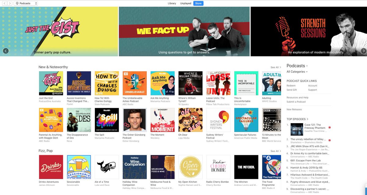 wefactup's tweet photo. HOLY FACTS BATMAN!!! We made it into the coveted 'Apple Podcast Banner' section of @ApplePodcasts. If you haven't subscribed yet, do it now before we announce our 'creative differences' and all go and do solo albums. https://t.co/bHIkMLoVL3