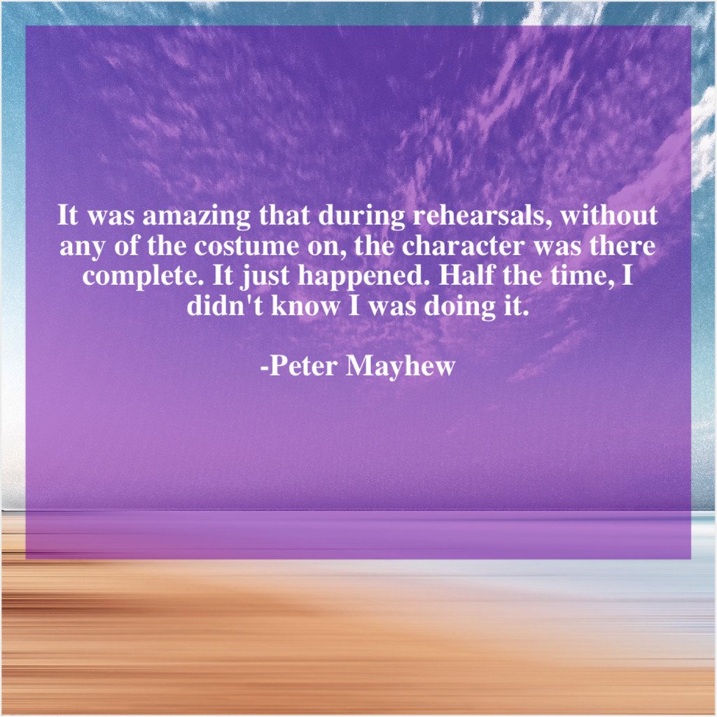 Peter Mayhew – It was amazing that during… https://t.co/nv1GvKc69X