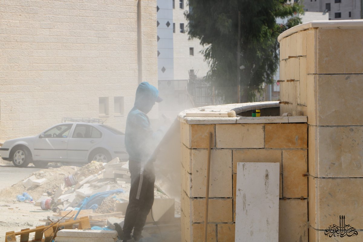 FriendsRamallah's tweet photo. The hard work of the Facilities Team continues on the school ground!

#RFS #RFS_Community #150th https://t.co/TxoyiQzlNW