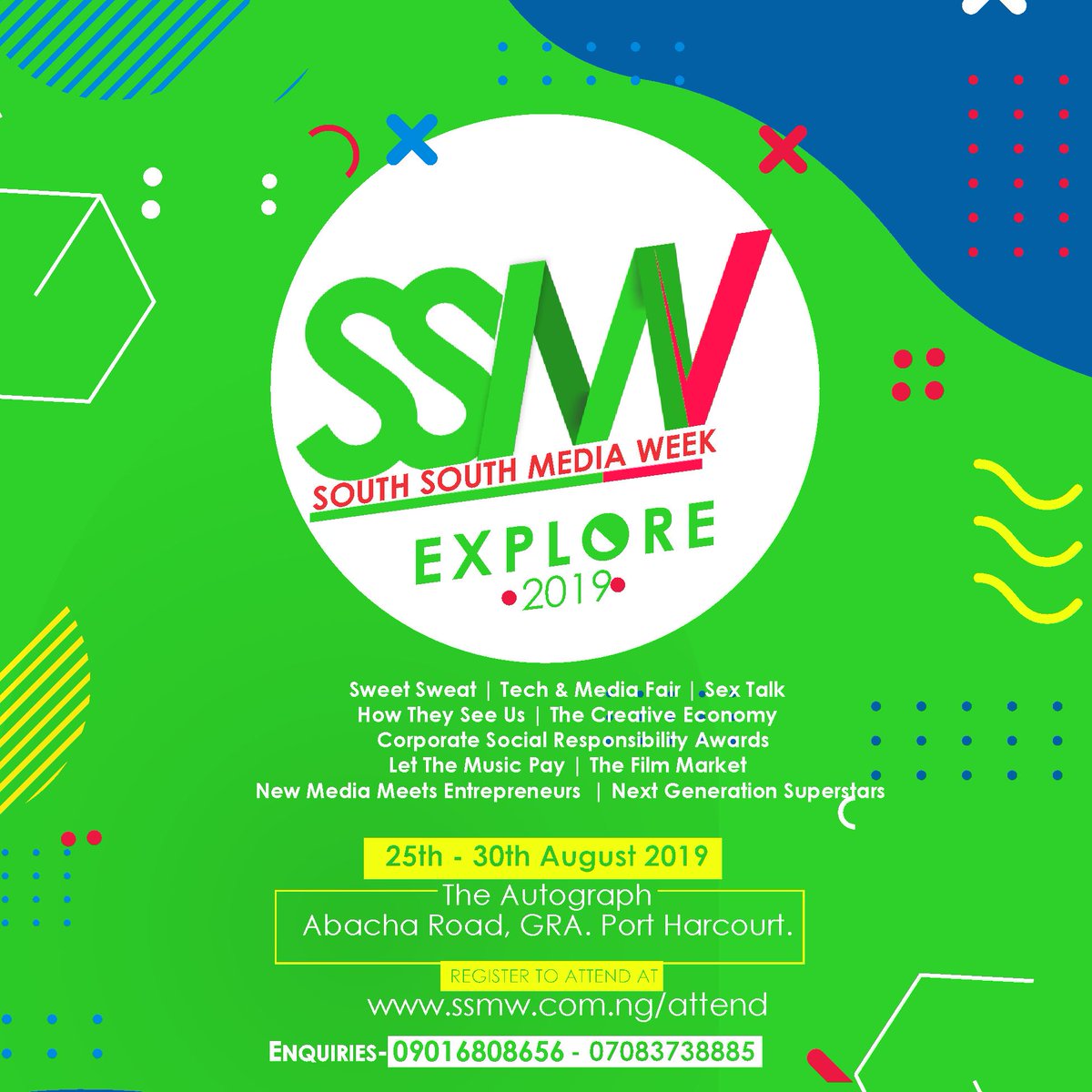 ssmediaweek's tweet photo. South South
Media Week 2019
...explore.

An avenue for engagements,  conversations &amp; innovations that'll change narratives &amp; expose treasures from the Niger Delta.

#SSMW2019 #Explore https://t.co/fiX6TJsRrQ