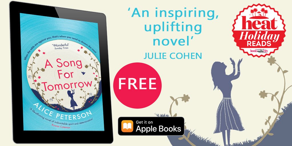 simonschusterE's tweet photo. FREE E-BOOK ALERT!!

Together with @heatworld and @AppleBooks we bring you our next #HeatHolidayReads - Go download the powerful, heart-wrenching, and inspiring #ASongforTomorrow by @AlicePeterson1 for FREE now! https://t.co/5sVywMAGsM