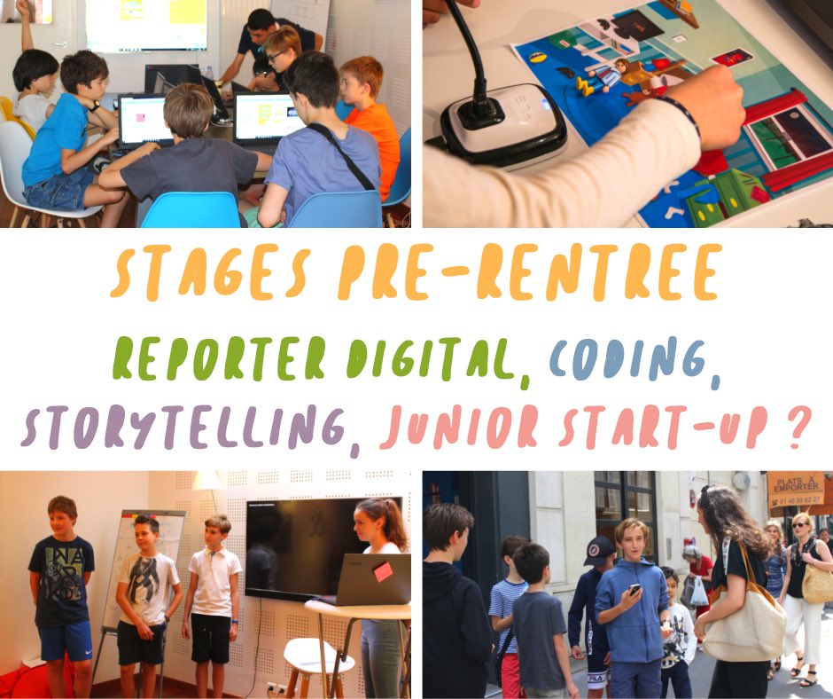 Alors, nos minis-MoonKeys ont plutôt l’âme de journalistes, d’entrepreneurs, de réalisateurs ou de programmeurs ? 🤖👔🗞🎥

J-6 : MoonKeys a hâte de tous vous revoir (même vous les parents)😎

#stages #ateliers #réalisateur #programmation #entreprendre #startup #journalisme