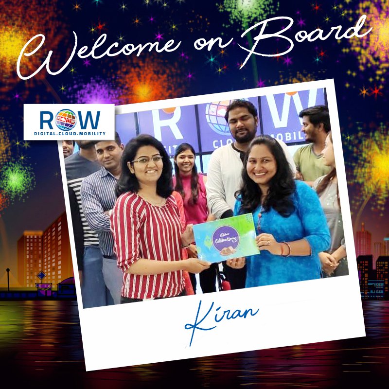 ReturnOnWeb1's tweet photo. We welcome Krushant Jadhav, Kiran Mundhe & Harshal Gawale to ROW Family.
It is great to have you on our team
We wish you all the Best.
#Returnonweb #ROW #RowTeam #Motivation #Teambuilding #TuesdayMotivation https://t.co/InjNgskpmd