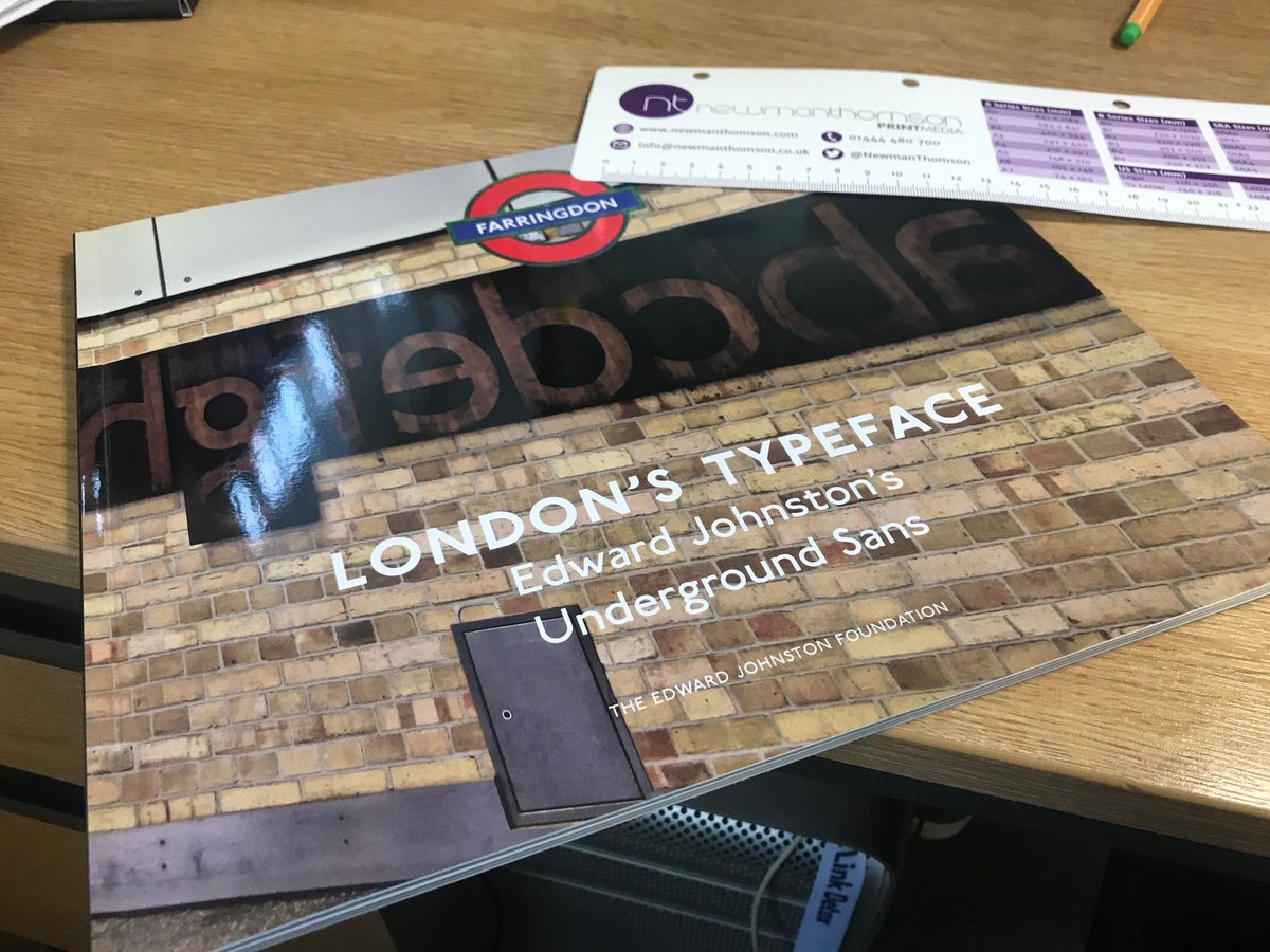 Check out this lovely book we produced for the #EdwardJohnstonFoundation celebrating the unveiling of a memorial of his work <a href="/ltmuseum/">London Transport Museum</a> <a href="/TfL/">TfL</a> #Johnston100 #typography #fonts available here: bit.ly/2NjOEar