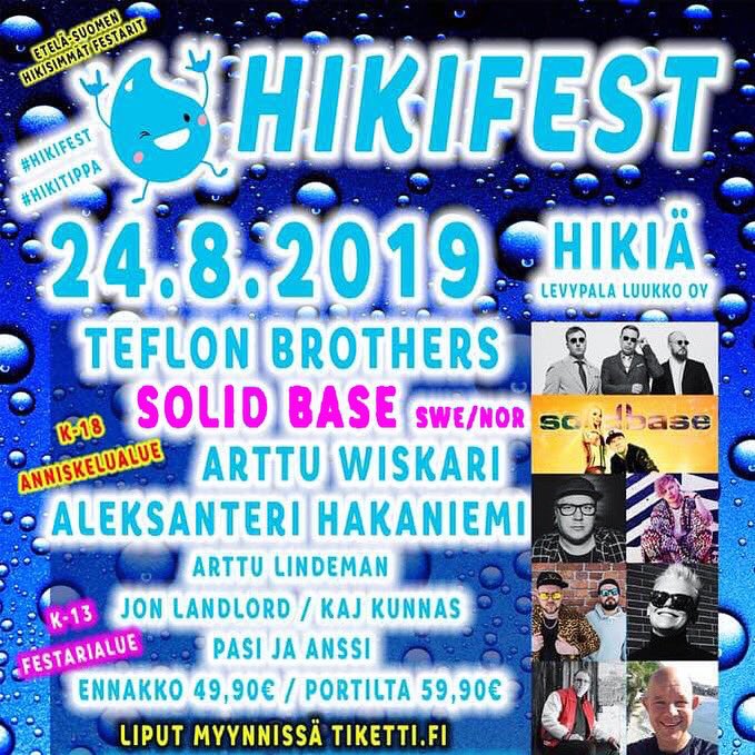 SolidBaseTwitt's tweet photo. Time for party at Hikifest the 24th of August.  Let’s get HiKi together, see you. 🕺🏼💃 Further info here: https://t.co/VseAcY8Mwt You find tickets here: https://t.co/PpxuOkmJKm
#solidbase #solidbaseofficial https://t.co/PQ172Ipwas