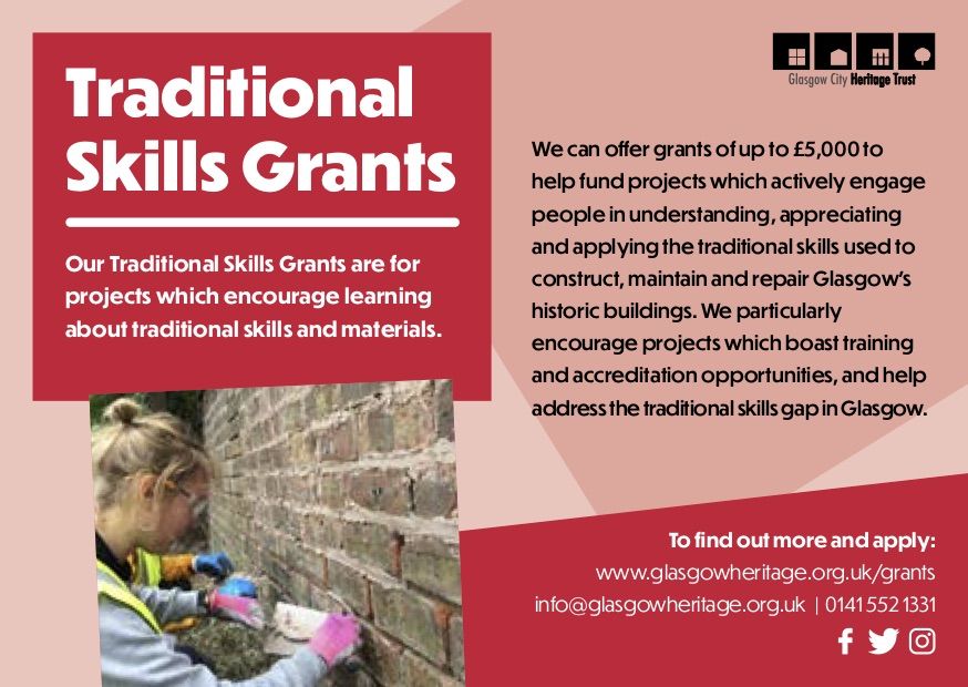 Did you know that we have grant funding available for training in traditional and conservation skills? If you have a project or training scheme in mind, get in touch by filling out an enquiry form: bit.ly/2KztKB5 #traditionalskills #training #grants <a href="/NHTG_News/">NHTGNews</a> <a href="/CITB_UK/">CITB</a>