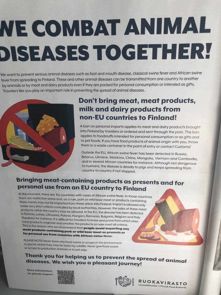 From a flight magazine to a parking lot in the Netherlands - pleased to see that authorities, operators &amp; businesses get together to communicate on African #swinefever #asf. 
Social, environmental &amp; economic impact of animal diseases can be extremely damaging. Not an option.