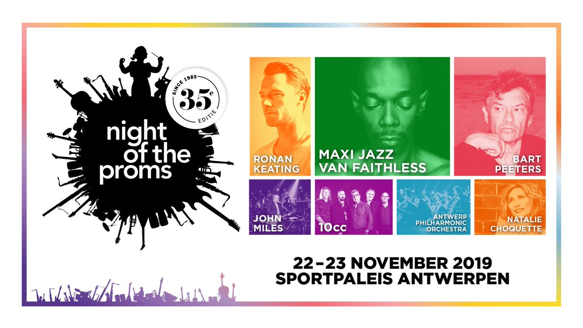 Twee nieuwe namen voor Antwerpen en Rotterdam: Ronan Keating <a href="/ronanofficial/">Ronan Keating</a> en 10cc <a href="/10ccWorld/">10cc</a> komen naar Night of the Proms! #notp19 #nightoftheproms