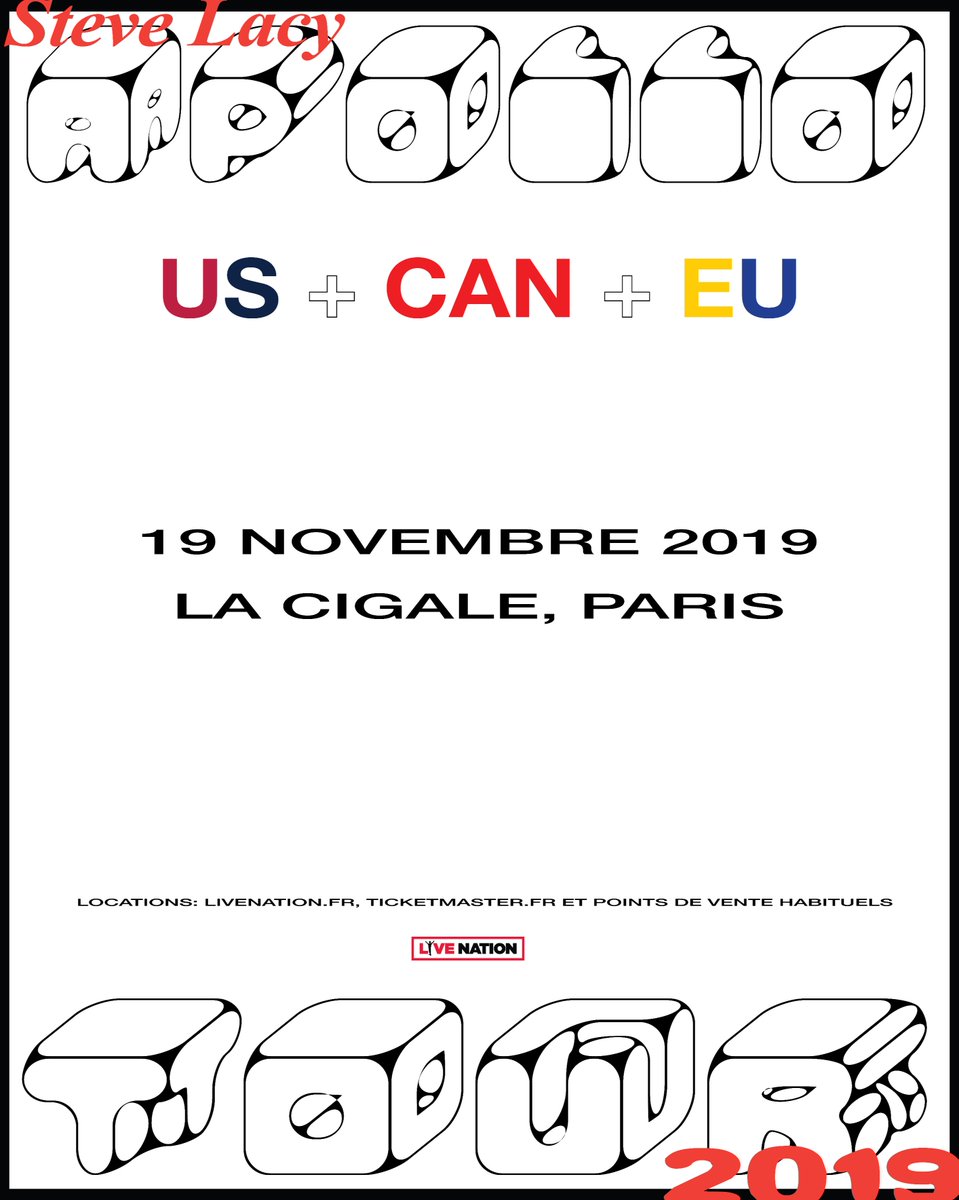 Live Nation France On Twitter Annonce Il Faudra Faire Suivre A Ceux Qui Ont Deconnecte Pendant Le Mois D Aout Steve Lacy De The Internet Debarque Le 19 Novembre A La