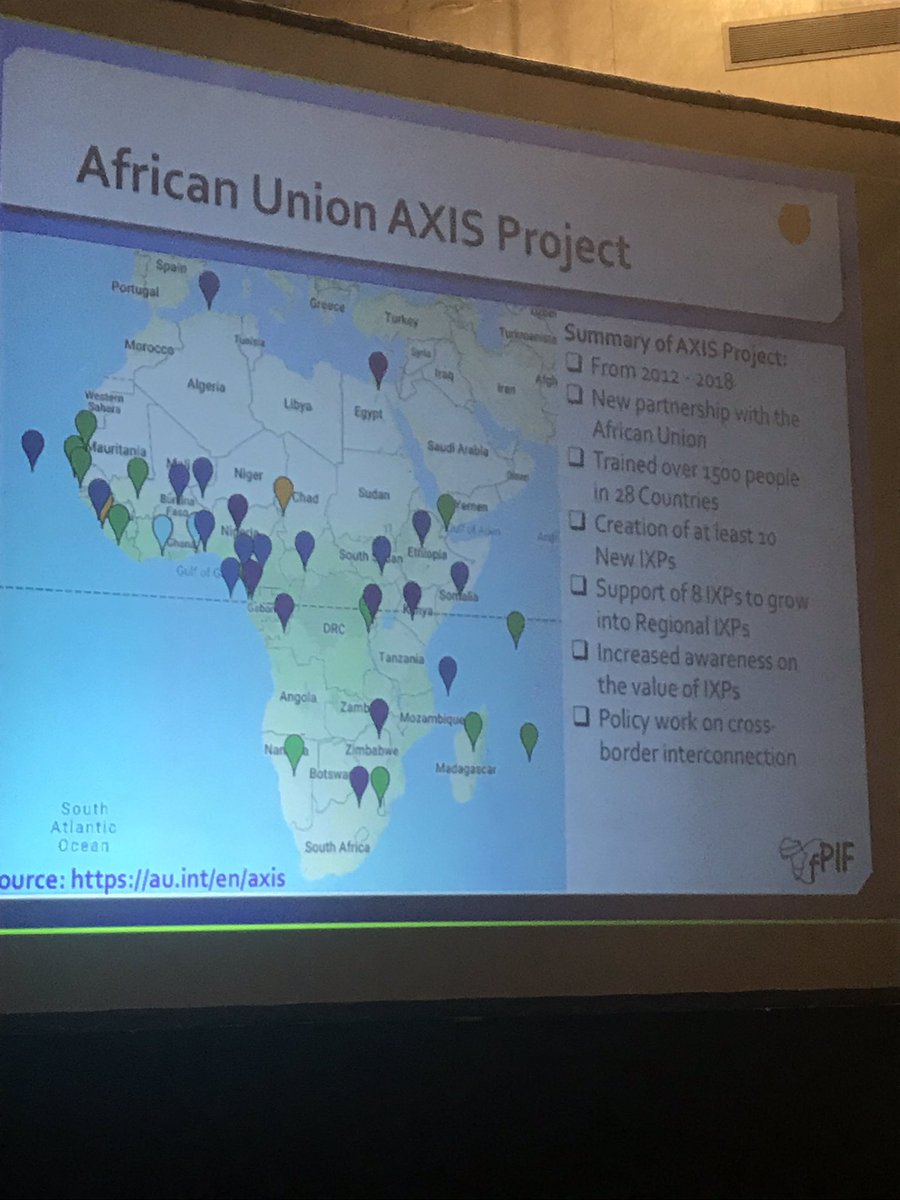 SoleneTweets's tweet image. 60 IXP workshops in 28 countries by @ISOC_Africa @michukis brilliant work to build more IXPs in Africa #afpif2019
