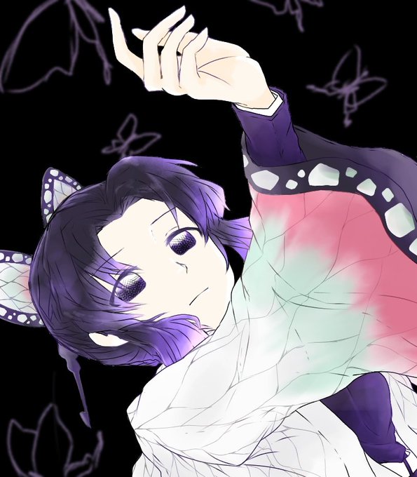 悟郎さんがTwitterに投稿した胡蝶しのぶ(鬼滅の刃)のイラスト。