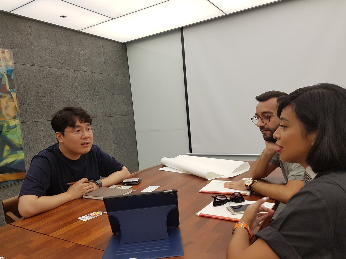 TutorSeoul's tweet photo. #globalstartupprogram 
Meeting with leading companies 1 
Mash&amp;Co with #SKhappiness #socialenterprise social contribution

Meeting with leading companies 2
Geeks Academy with #AIlab
#cybersecurity IT education https://t.co/TqGSAyWqYe