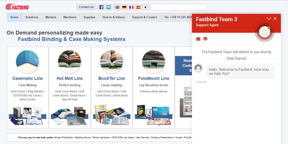 FastbindCo's tweet image. Fastbind website just launched a virtual assistant available from our online chat window. Ask your question and we'll be able to answer in several languages. #Fastbind @FastbindCo