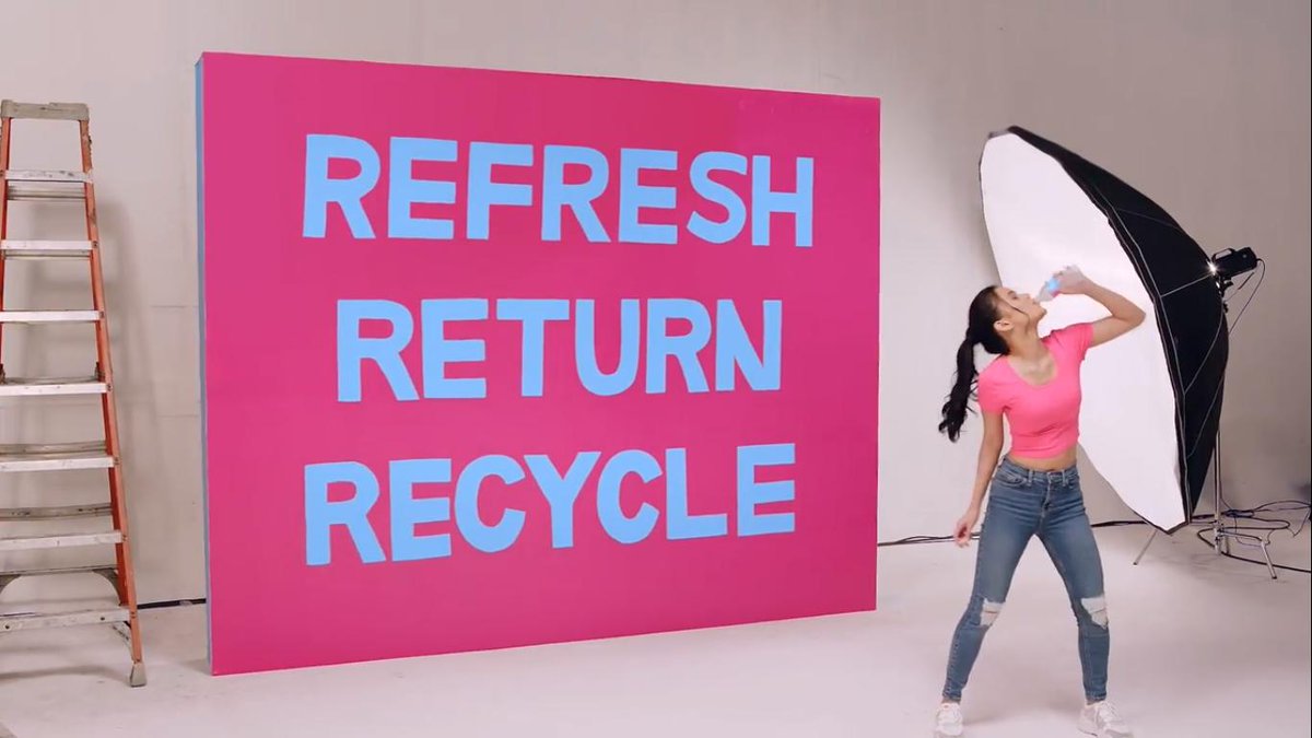 senyoramaris's tweet photo. REFRESH~
RETURN~
RECYCLE 🎶

Get the taste of pure mineral water bottled straight from the source w/ Refresh Mineral Water &amp; return your empty bottles to recycling facilities for a total #TasteCleanLiveClean experience! @MissMarisRacal

Dance Video Here: https://t.co/PhoVGxbCWO https://t.co/pMknK0WzI0
