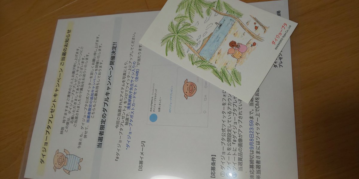 ダイジョーブタ Twitter પર શ ધ