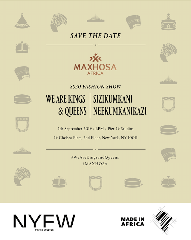 Honoured to be premiering our first showcase at the New York Fashion Week.

Titled: SiziKumkani neeKumkanikazi 
(WE ARE KINGS AND QUEENS)

#WeareKingsandQueens
#MAXHOSA