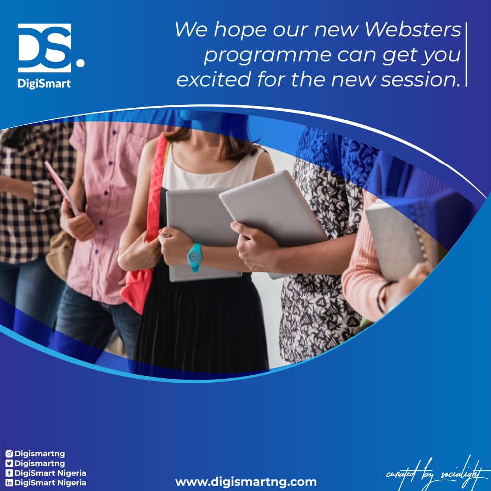 DigismartAfrica's tweet photo. Websters offers young stars the opportunity to learn how to code their very own website. Whatever website their creative minds come up with will belong to their school. Isn't that great? #IAmDigiSmart #SocialightNG #DigiSmartWebsters #backtoschool https://t.co/el69EtolST