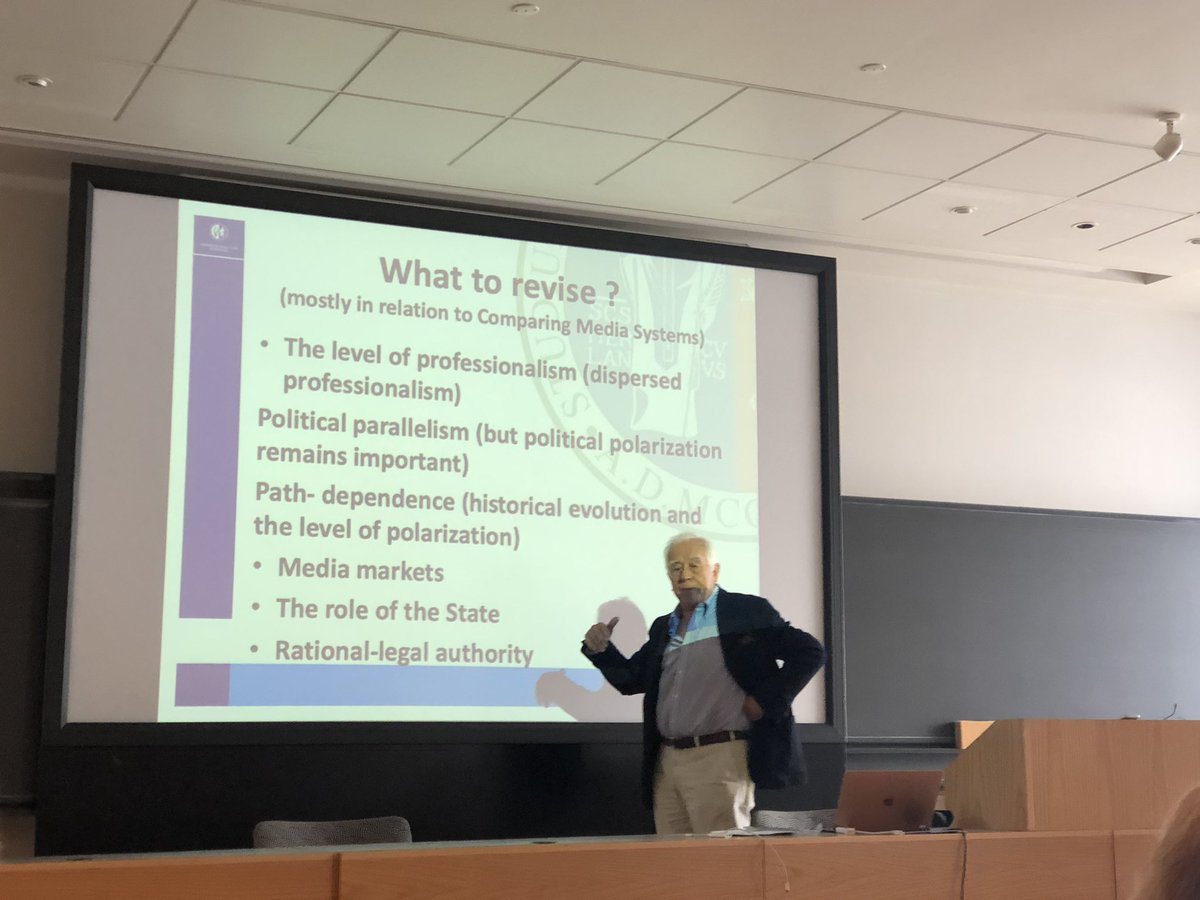 JannieHart's tweet photo. “The internet and digital Communication means that we must revise theories of media systems,” says Paulo Mancini in his opening keynote @RUCjournalistik conference on Nordic Media Systems @roskildeuni #mediasystem https://t.co/3blnIH0LxC