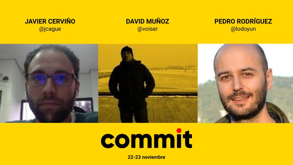 commitconf's tweet photo. En Commit, @voiser utilizará Spark como hilo conductor para aprender los fundamentos de la programación funcional. Con @jcague y @lodoyun veremos cómo lanzar y controlar tests distribuidos de Selenium con un chatbot. 
 
🗓️ https://t.co/BjZmiUT96d https://t.co/7LYJ3GEFbj