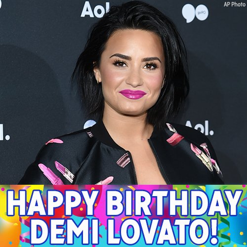 Happy Birthday to singer and songwriter Demi Lovato! 