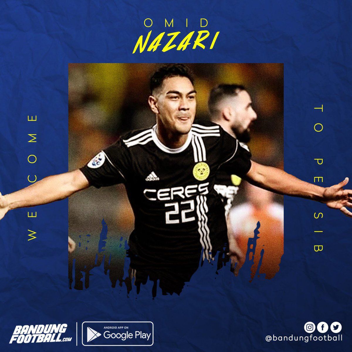 bandungfootball's tweet photo. Swedian-born, Iranian national team player. Welcome to Persib, Omid Nazari!
#TransferActivity #Persib #BandungFootball https://t.co/FsqGhB3plx