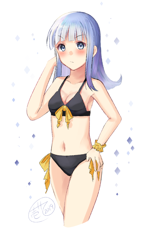 初風(艦これ) 「お題箱から「水着な初風」 」|壱十九 / illustratorのイラスト