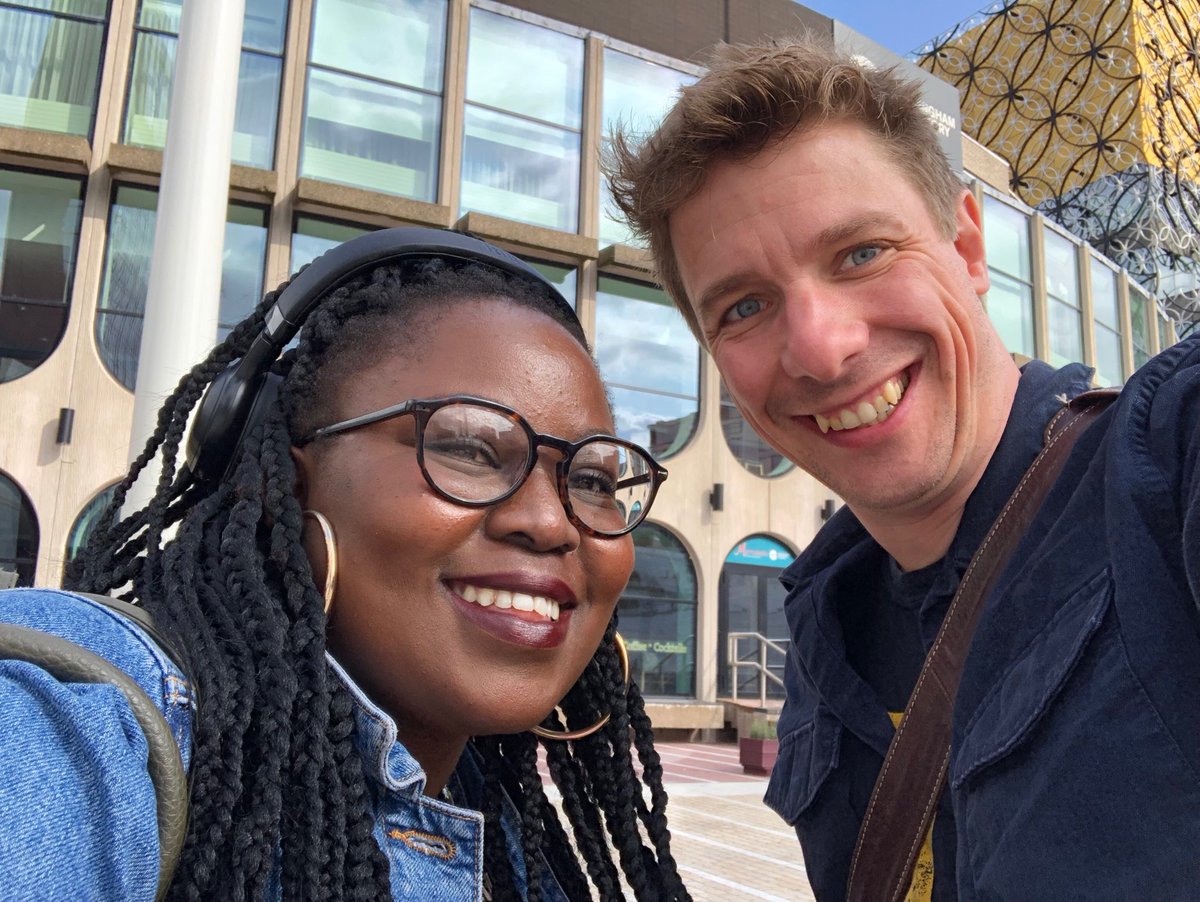 upstarttheatre's tweet photo. Excited to be here at ⁦@BirminghamRep⁩ for community workshops on #BeneathTheCity #ChorusProject Thanks for having us! https://t.co/AJkQkylo3L