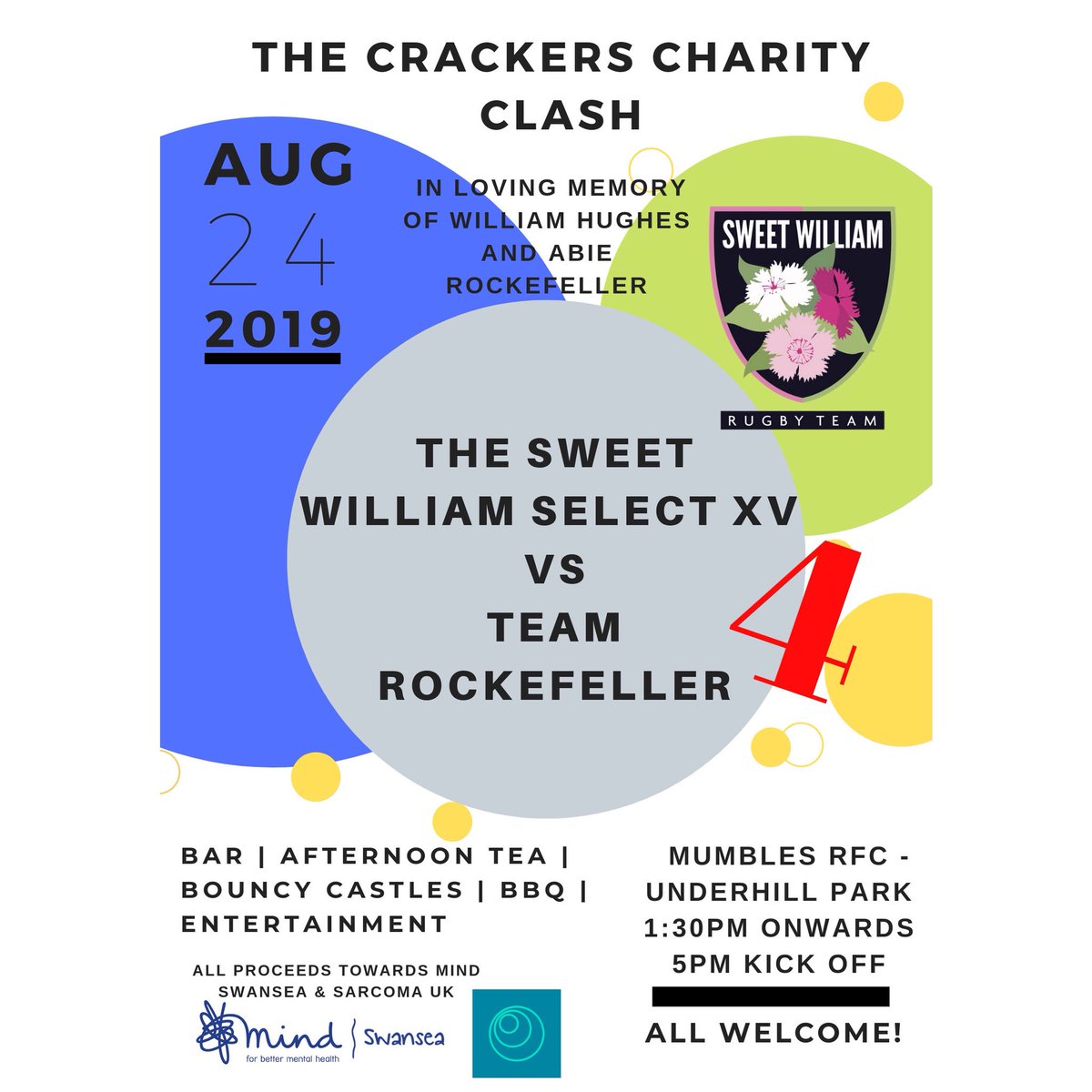 Swansea Rugby Club (@swansearfc) on Twitter photo Team Sweet William will see Ian Gough, Colin Charvis, Paul John, Dai Watts, Tony Clement, Paul Moriarty, Richard Lancaster, Rhodri Wells, David Blyth, Andrew & Ollie Hughes to name a few taking to the pitch!! 4 days to go 🤩 <a href="/SwanseaMind/">Swansea Mind</a> <a href="/AllWalesSport/">All Wales Sport</a> Team Sweet William will see Ian Gough, Colin Charvis, Paul John, Dai Watts, Tony Clement, Paul Moriarty, Richard Lancaster, Rhodri Wells, David Blyth, Andrew & Ollie Hughes to name a few taking to the pitch!! 4 days to go 🤩 <a href="/SwanseaMind/">Swansea Mind</a> <a href="/AllWalesSport/">All Wales Sport</a>