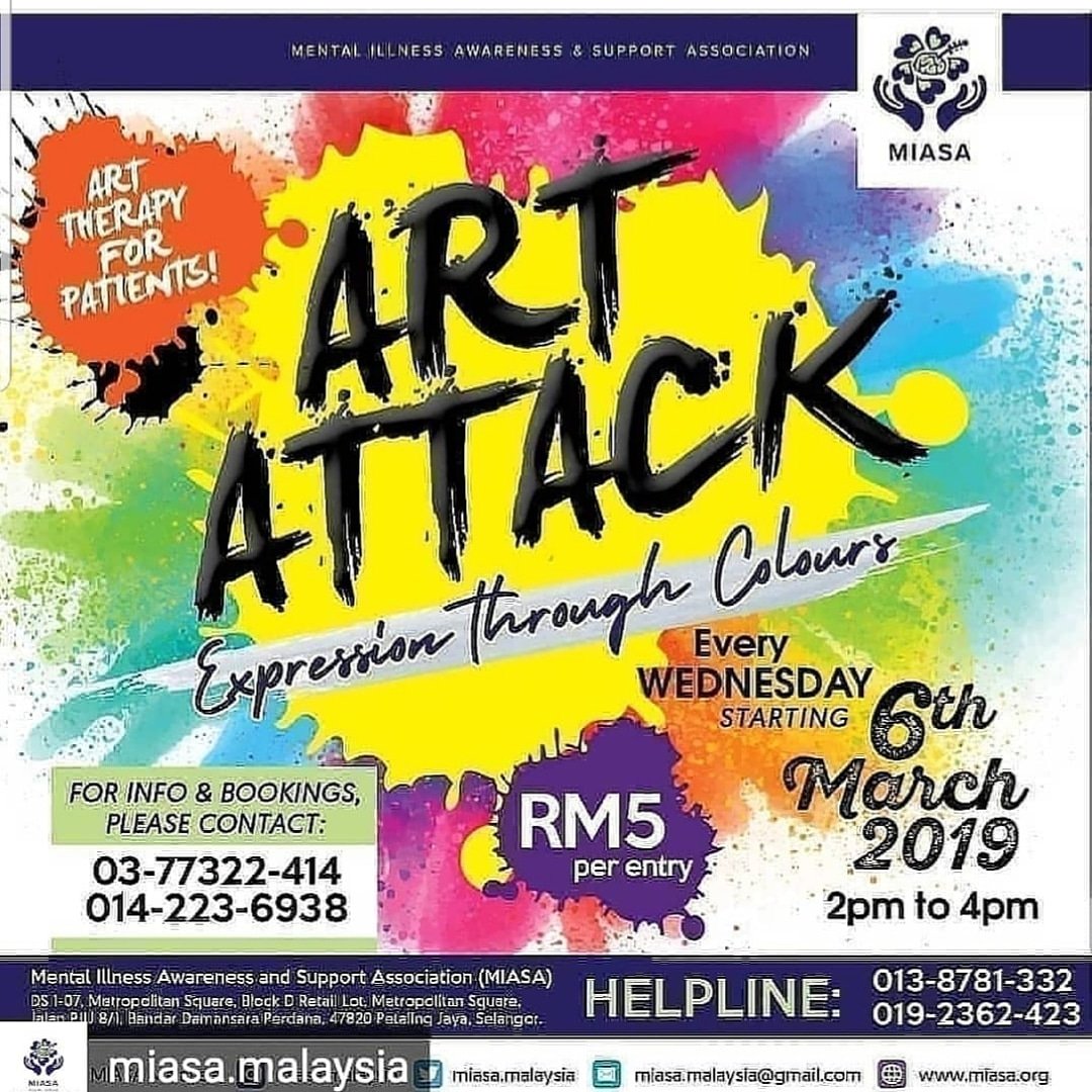Miasa Malaysia On Twitter Come Join Us Tomorrow For Our Art Therapy Class From 2pm To 4pm Please Click On The Link Elow To Register Thank You Https T Co Qit8orm20e Https T Co Atafbxsdks