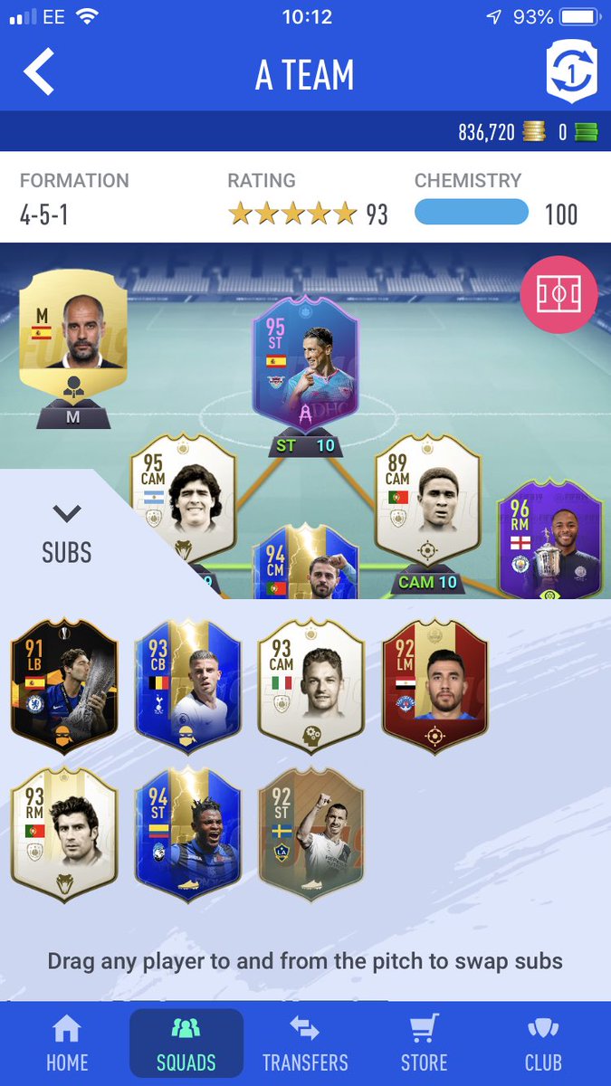 FUTballPaul's tweet photo. My team as it stands at end of first year of playing FUT whilst trying to do a bit of trading. Progress from last year and still £0 spent in game 💰 
Transfer profit £10mil
Club value - £80mil
Hoping to kick in 20 and really use the market 👊What do you think @GISALEGEND #FUT19 https://t.co/pTiYyPW1tt