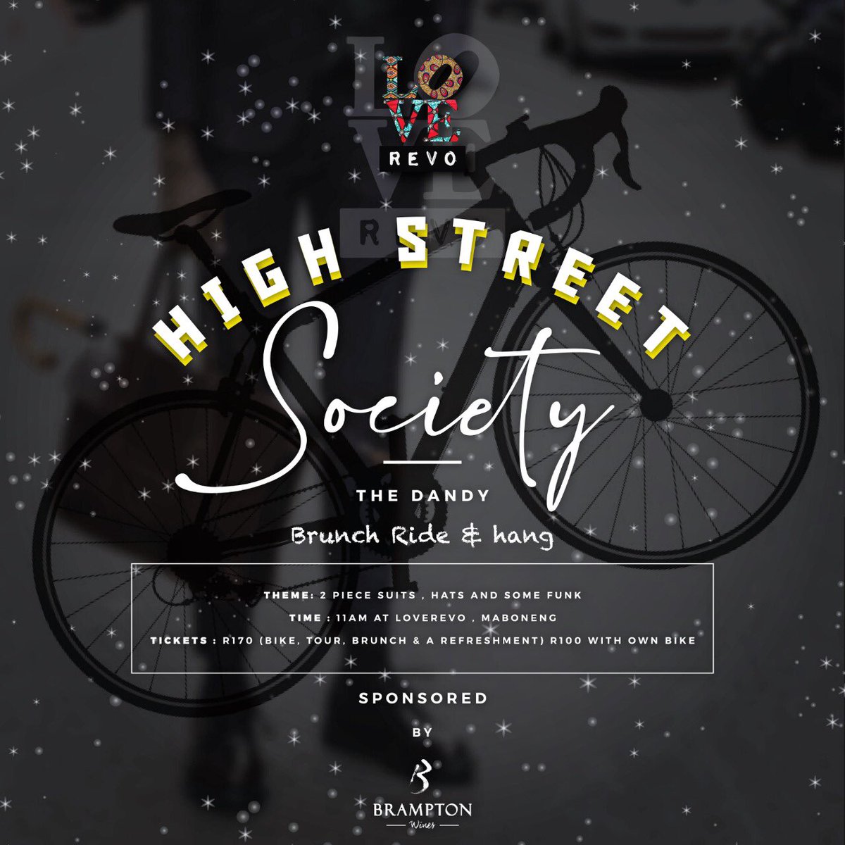 LoveRevo_SA's tweet photo. Dust off your 2 piece suit,brush up those brogues and chin up your swagg! High Street Society painting the city black with a social bike ride in Maboneng and a round about in the city passing the iconic Rand Club and amongst other heritage sights before we settle back at Loverevo https://t.co/LEkom6yCNE