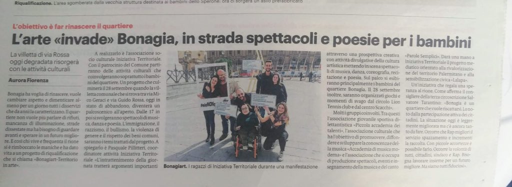 it_palermo's tweet photo. Vi aspettiamo il 28 Settembre 2019 in Via Guido Rossa!
https://t.co/JO4waWoDhw https://t.co/pWxbLh7VZV